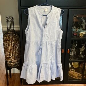 Light Blue Sleeveless Swim Coverup